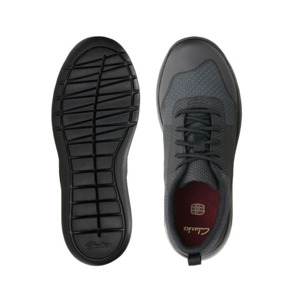 Clarks Girls Scape Civic Kid Trainers Black | CA-3874960